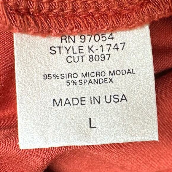 NWT | Krisa | Plunge Halter Flare Jumpsuit | Burnt Orange | Large - Picture 6 of 15